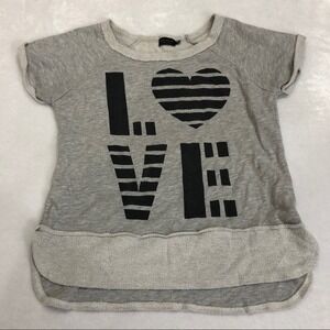 Poolhouse LOVE Short-Sleeved‎ Sweatshirt